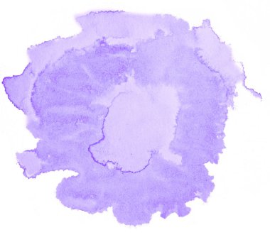 Lila pastel suluboya çizilmiş izole yıkama leke metin, tasarım için beyaz arka plan üzerinde. Soyut fırça için duvar kağıdı, tarafından yapılan doku etiket.