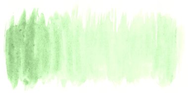 Metin, tasarım için beyaz zemin üzerine yeşil pastel suluboya çizilmiş izole yıkama leke. Soyut fırça için duvar kağıdı, tarafından yapılan doku etiket.