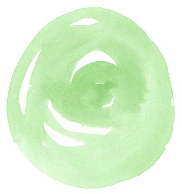 Metin, tasarım için beyaz zemin üzerine yeşil suluboya çizilmiş izole yıkama leke. Soyut fırça için duvar kağıdı, tarafından yapılan doku etiket.