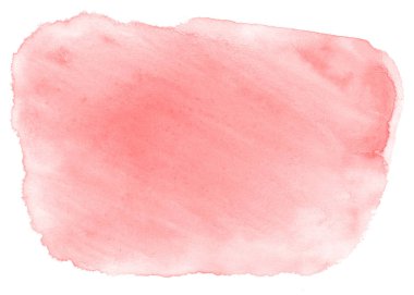 Işık kırmızı, pembe suluboya çizilmiş metin, tasarım için beyaz arka plan üzerinde yıkama leke izole. Soyut fırça için duvar kağıdı, tarafından yapılan doku etiket.