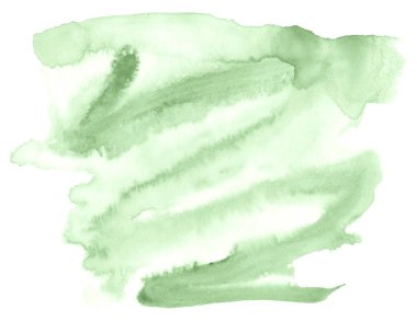 Metin, tasarım için beyaz zemin üzerine yeşil pastel suluboya çizilmiş izole yıkama leke. Soyut fırça için duvar kağıdı, tarafından yapılan doku etiket.