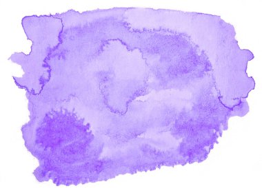 Lila pastel suluboya çizilmiş izole yıkama leke metin, tasarım için beyaz arka plan üzerinde. Soyut fırça için duvar kağıdı, tarafından yapılan doku etiket.