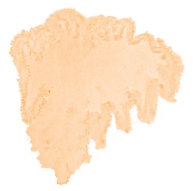 Beyaz arka plan metin, tasarım için hafif portakal suluboya çizilmiş izole yıkama leke. Soyut fırça için duvar kağıdı, tarafından yapılan doku etiket.