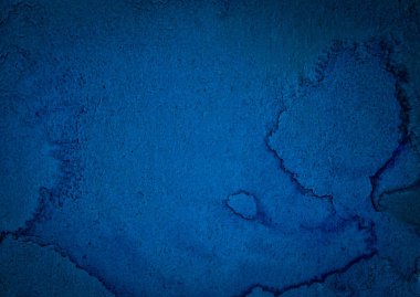 Doymuş bir koyu mavi suluboya soyut arka plan, spot, boyama, Blot, boşanma sıçrama. Farklı tasarım ve dekorasyon için Vintage desen. Metin alanı ile.