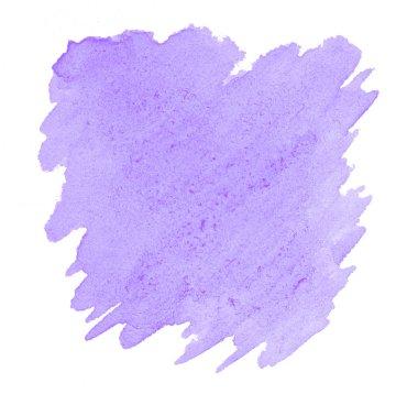 Lila pastel suluboya çizilmiş izole yıkama leke metin, tasarım için beyaz arka plan üzerinde. Soyut fırça için duvar kağıdı, tarafından yapılan doku etiket.