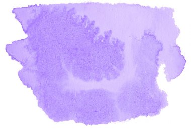 Lila pastel suluboya çizilmiş izole yıkama leke metin, tasarım için beyaz arka plan üzerinde. Soyut fırça için duvar kağıdı, tarafından yapılan doku etiket.