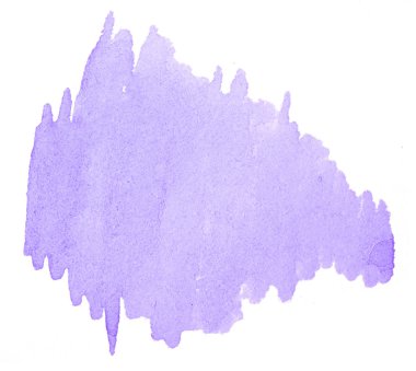 Lila pastel suluboya çizilmiş izole yıkama leke metin, tasarım için beyaz arka plan üzerinde. Soyut fırça için duvar kağıdı, tarafından yapılan doku etiket.