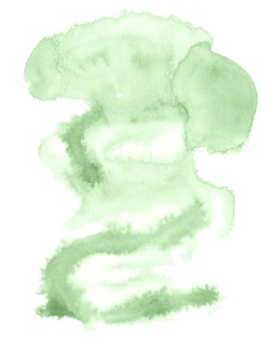 Metin, tasarım için beyaz zemin üzerine yeşil pastel suluboya çizilmiş izole yıkama leke. Soyut fırça için duvar kağıdı, tarafından yapılan doku etiket.