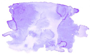 Lila pastel suluboya çizilmiş izole yıkama leke metin, tasarım için beyaz arka plan üzerinde. Soyut fırça için duvar kağıdı, tarafından yapılan doku etiket.