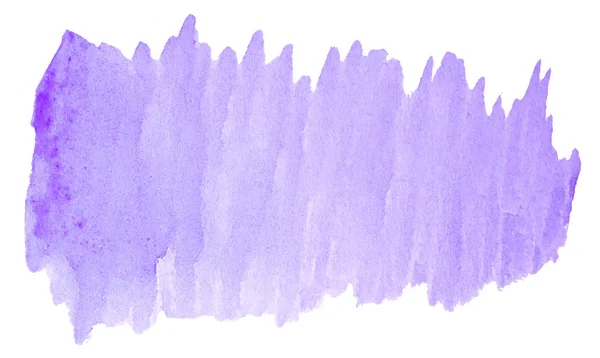 Lilac Pastel Aquarela Desenhado Mão Mancha Lavagem Isolada Fundo Branco — Fotografia de Stock