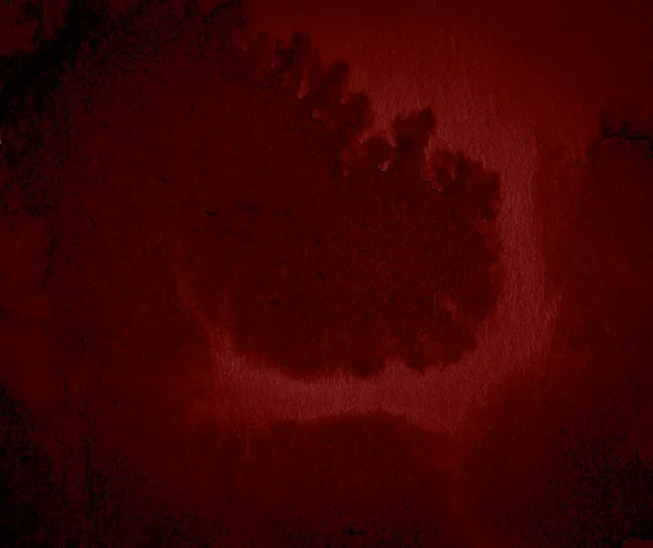 Donker Rode Aquarel Abstracte Achtergrond Vlek Splash Van Verf Vlek — Stockfoto