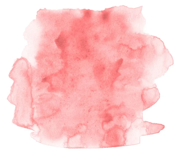 Işık kırmızı, pembe suluboya çizilmiş metin, tasarım için beyaz arka plan üzerinde yıkama leke izole. Soyut fırça için afiş, tarafından yapılan doku etiket.