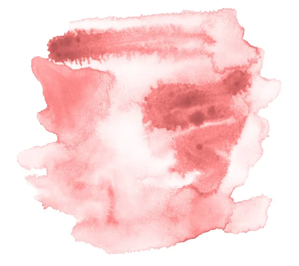 Işık kırmızı, pembe suluboya çizilmiş metin, tasarım için beyaz arka plan üzerinde yıkama leke izole. Soyut fırça için afiş, tarafından yapılan doku etiket.