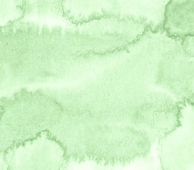 Işık yeşil suluboya çerçeveli yırtık konturlar ve çizgiler. Tasarım, düzen ve desenler için arka plan.