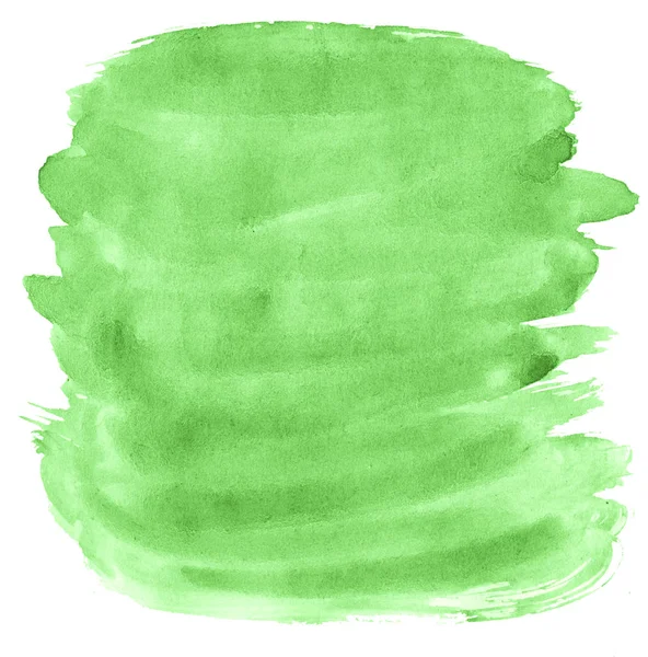 Akvarell Színe Lédús Fiatal Élénk Zöld Absztrakt Háttér Festés Splash — Stock Fotó