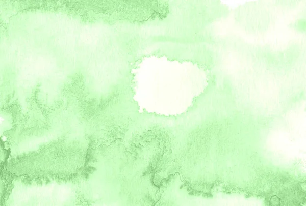 Ελαφρύ Πράσινο Πλαίσιο Ακουαρέλα Σκισμένα Εγκεφαλικά Επεισόδια Και Ρίγες Αφηρημένα — Φωτογραφία Αρχείου