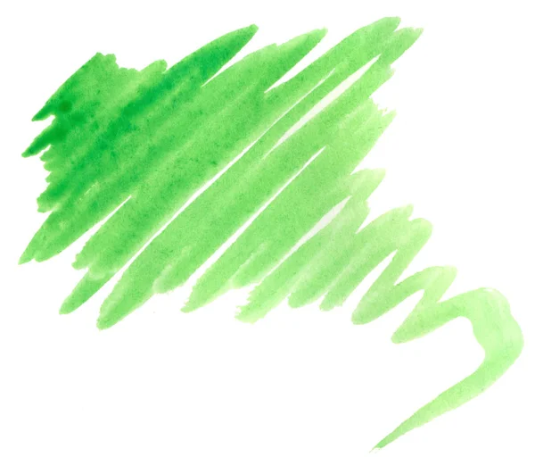 Aquarela Cor Grama Jovem Suculento Fundo Abstrato Verde Brilhante Mancha — Fotografia de Stock