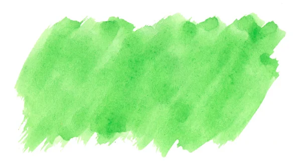 Aquarel Kleur Van Sappige Jonge Gras Heldere Groene Abstracte Achtergrond — Stockfoto