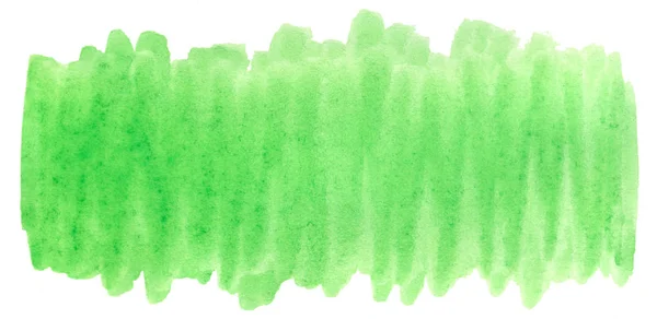Akvarell Färg Saftiga Unga Gräs Ljust Grön Abstrakt Bakgrund Fläck — Stockfoto