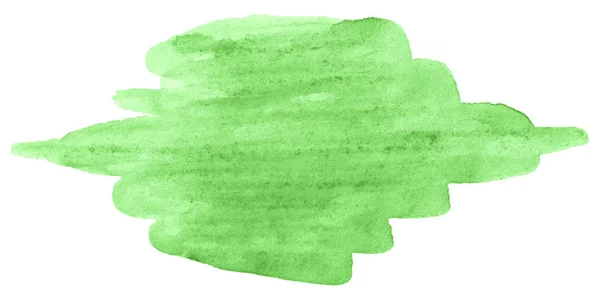 Acuarela Jugosa Hierba Joven Fondo Abstracto Verde Brillante Mancha Pintura — Foto de Stock