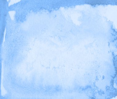 Yırtık vuruş ve çizgili açık mavi pastel suluboya çerçeve. Tasarım, düzenler ve desenler için soyut arka plan.