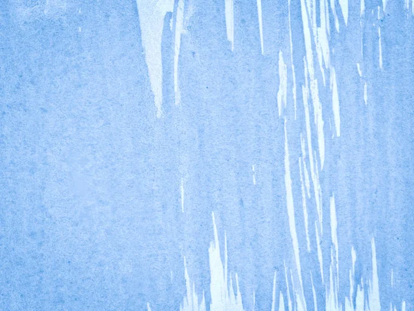 Cadre Aquarelle Pastel Bleu Clair Avec Traits Rayures Déchirés Contexte — Photo