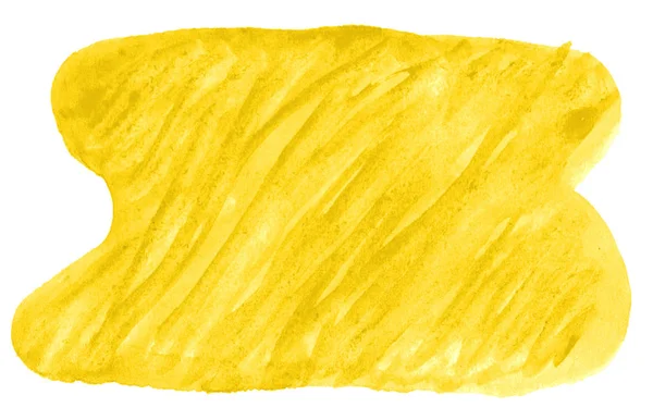 Amarillo acuarela fondo abstracto, mancha, salpicadura de pintura, stai — Foto de Stock