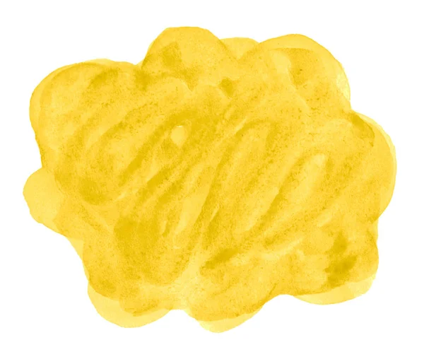 Amarelo aquarela abstrato fundo, mancha, pintura respingo, stai — Fotografia de Stock