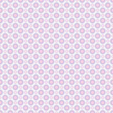 Pastel leylak ve pembe dairelerin dikişsiz deseni. Kumaşlar, duvar kağıtları, kaplamalar, baskılar ve tasarımlar için arka plan. Eps dosyası, vektör - şablon herhangi bir form dolduracak.