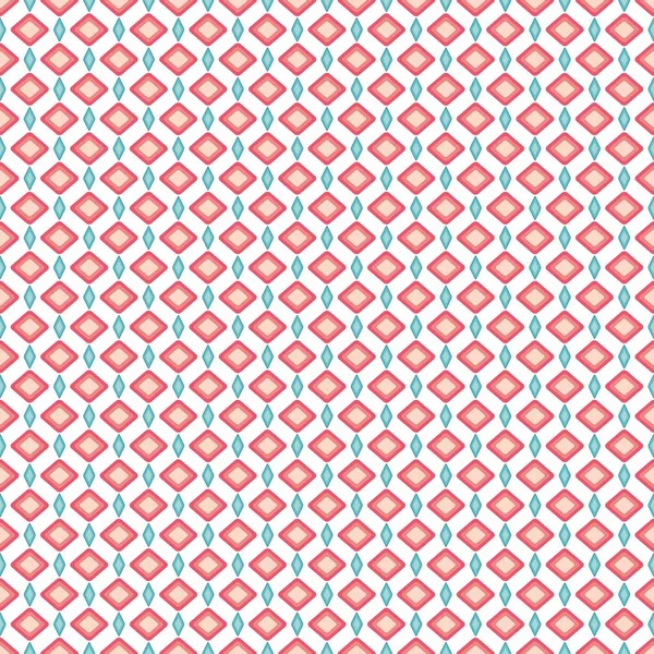 Nahtloses Muster Pastellrosa Und Azurblauer Geometrischer Formen Abstrakter Hintergrund Für — Stockvektor