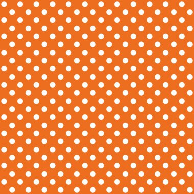 Kusursuz desen turuncu bir arka plan üzerinde büyük beyaz bir noktadır. Herhangi bir formu doldurmak için uygun Eps Vektör dosyası.