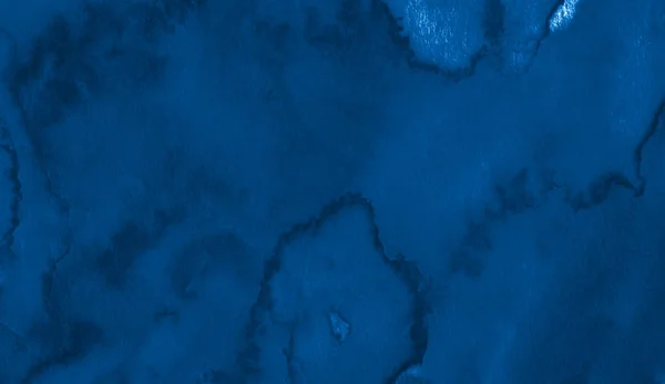 Σκούρο μπλε πλαίσιο υδατογραφημάτων με σχισμένες πινελιές και ρίγες. Η αφηρημένη — Φωτογραφία Αρχείου