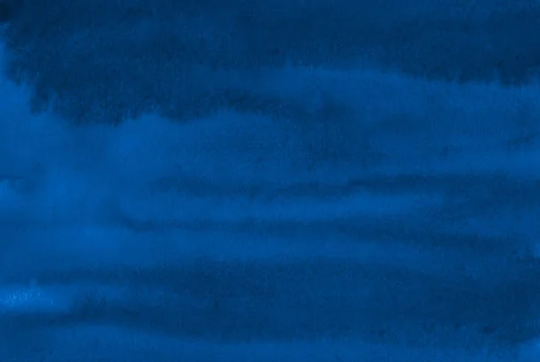 Tmavě modrá akvarel s trhané tahy a pruhy. Abstra — Stock fotografie