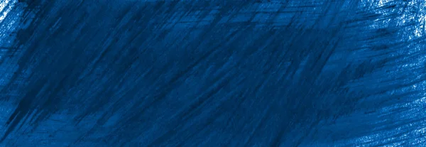 Moldura aquarela azul escuro com traços rasgados e listras. Abstra... — Fotografia de Stock