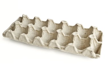 Tavuk çiftliğinden yumurta lar için boş ambalaj. Yumurta lar için karton kutu. Yalıt