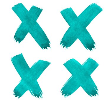 4 Çapraz, X - Deniz masmavi suluboya soyut arka plan, leke, sıçrama boya, leke, boşanma. Tasarım ve dekorasyon için vintage resimler. Metin için kopyalama alanı ile.