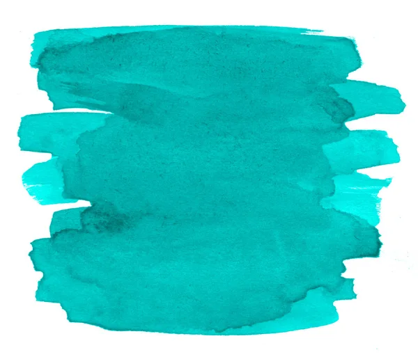 Sea Azure Akvarell Abstrakt Bakgrund Fläck Splash Paint Fläck Skilsmässa — Stockfoto