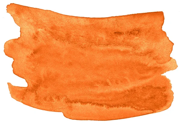 Lebendige orange Aquarell abstrakten Hintergrund, Fleck, Splash Pai — Stockfoto