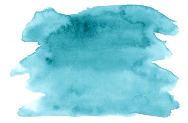 Mavi masmavi Suluboya boşanmalar ve sınırları ile izole bir nokta. Metin için kopyalama alanı ile çerçeve.