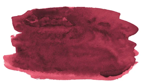 シャープな境界線と離婚とペルシャの赤のトレンディな色の水彩画の背景 水彩ブラシの汚れ テキストのコピースペース付き — ストック写真