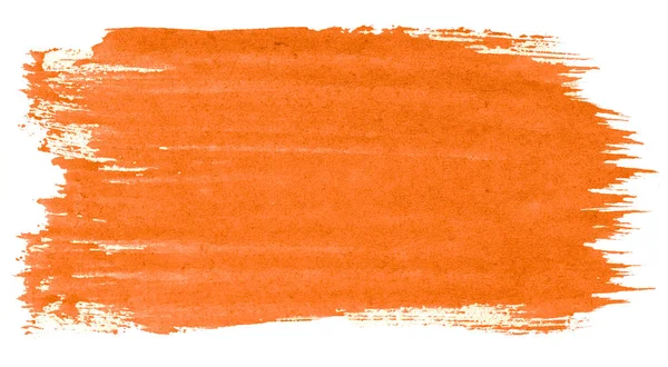 充满活力的橙色水彩抽象背景 飞溅油漆 复古绘画设计和装饰 具有文本的复制空间 — 图库照片