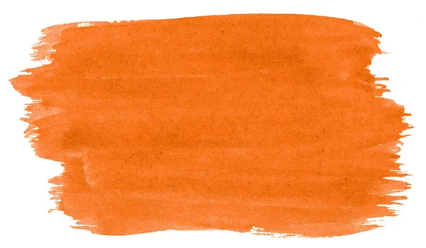 充满活力的橙色水彩抽象背景 飞溅油漆 复古绘画设计和装饰 具有文本的复制空间 — 图库照片