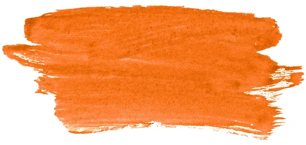 Aquarelle Orange Vif Fond Abstrait Tache Éclaboussure Peinture Tache Divorce — Photo