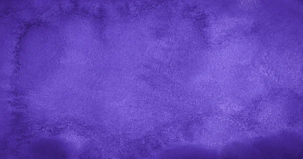Rich Purple Watercolor Bakgrund Med Bisarra Naturliga Skilsmässor Och Ränder — Stockfoto