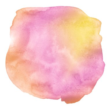 Pastel tonlarda çok renkli suluboya. Boşanmalar ve sınırlar ile izole bir yer. Metin için kopyalama alanı ile çerçeve.