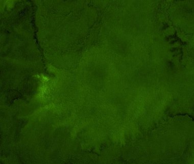 Yırtık darbeler ve çizgiler ile koyu yeşil suluboya çerçeve. Tasarım, düzenler ve desenler için soyut arka plan.