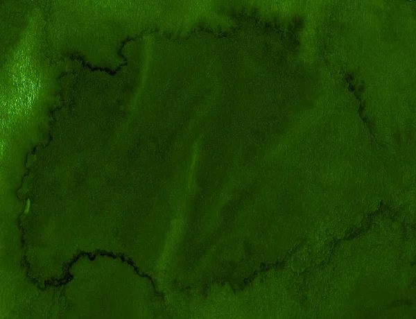 Темно Зеленая Акварельная Рамка Рваными Штрихами Полосками Абстрактный Фон Дизайна — стоковое фото