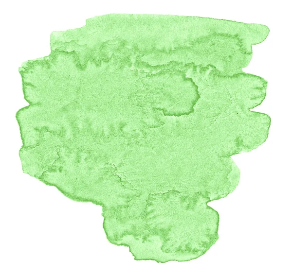 Groene Pastel Aquarel Abstracte Achtergrond Een Geïsoleerde Plek Met Scheidingen — Stockfoto