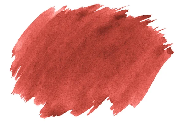 Aquarelle Corail Vivant Est Une Couleur Tendance Endroit Isolé Avec — Photo