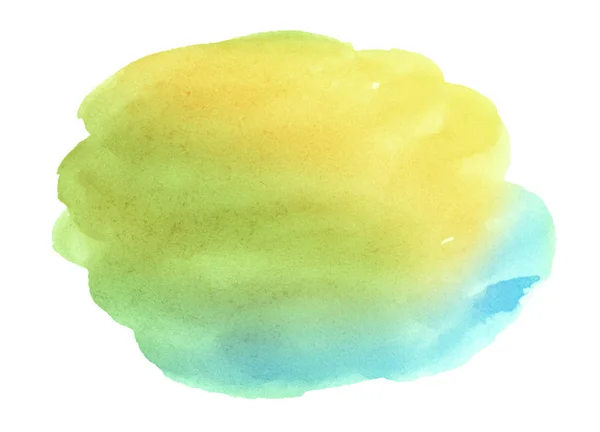 Mehrfarbiges Aquarell Pastellfarben Mit Einem Sanften Übergang Des Farbverlaufs Isolierter — Stockfoto